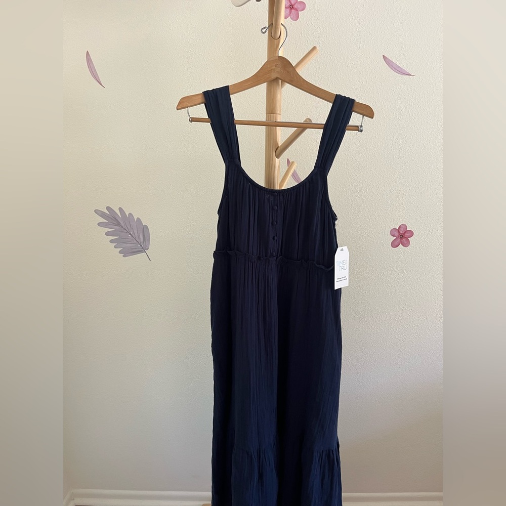 Time and Tru Dark Blue Dress